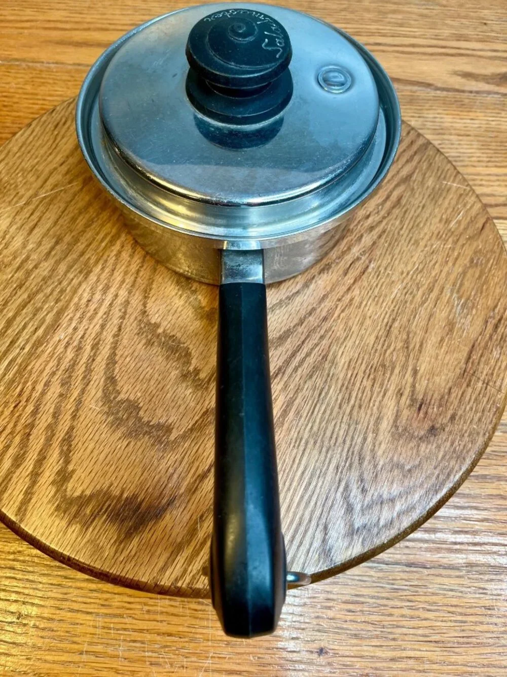 Vintage 1 QT Saladmaster Stainless Steel Saucepan with Vapo Lid, Induction Com